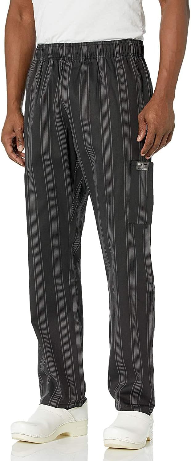 Chef Code Modern Fit Unisex Cargo Chef Pants, Elastic Waist CC220