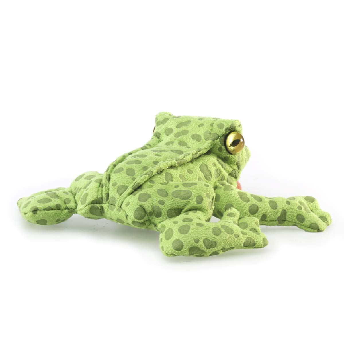 Folkmanis Mini Frog Finger Puppet Plush, Green, 1 EA - Image 3
