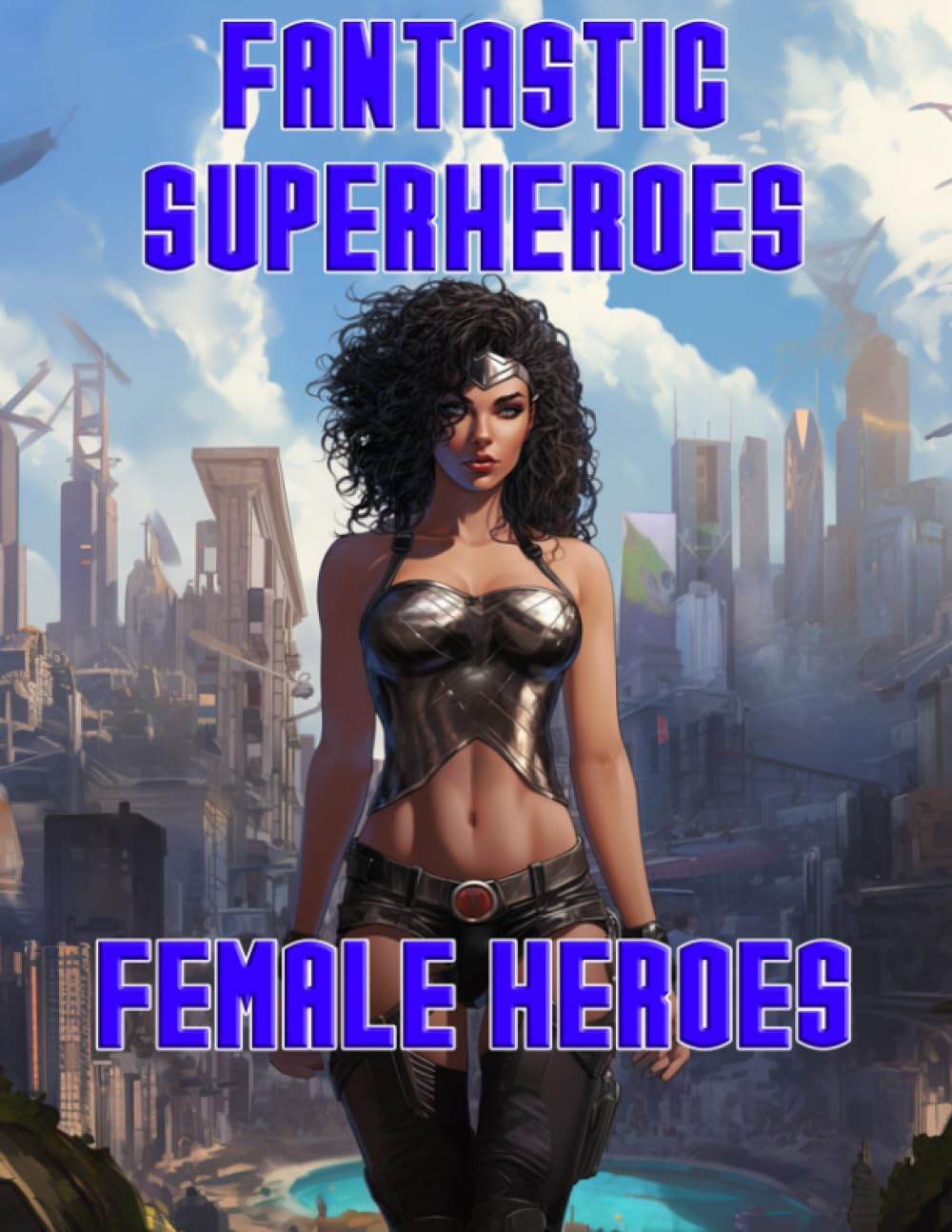 Fantastic Superheroes: Female Heroes: Coloring Book for Adults, Kids, and Comic Book Fans