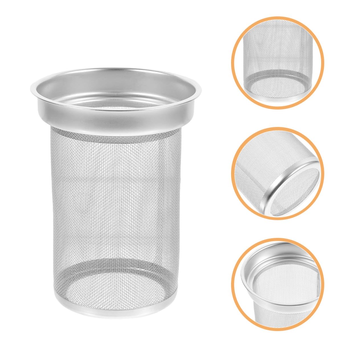 HOMSFOU Filtre à Thé en Acier Inoxydable Solide Mailles Fines Infuseur à Thé pour Théière Cadeau pour Amis