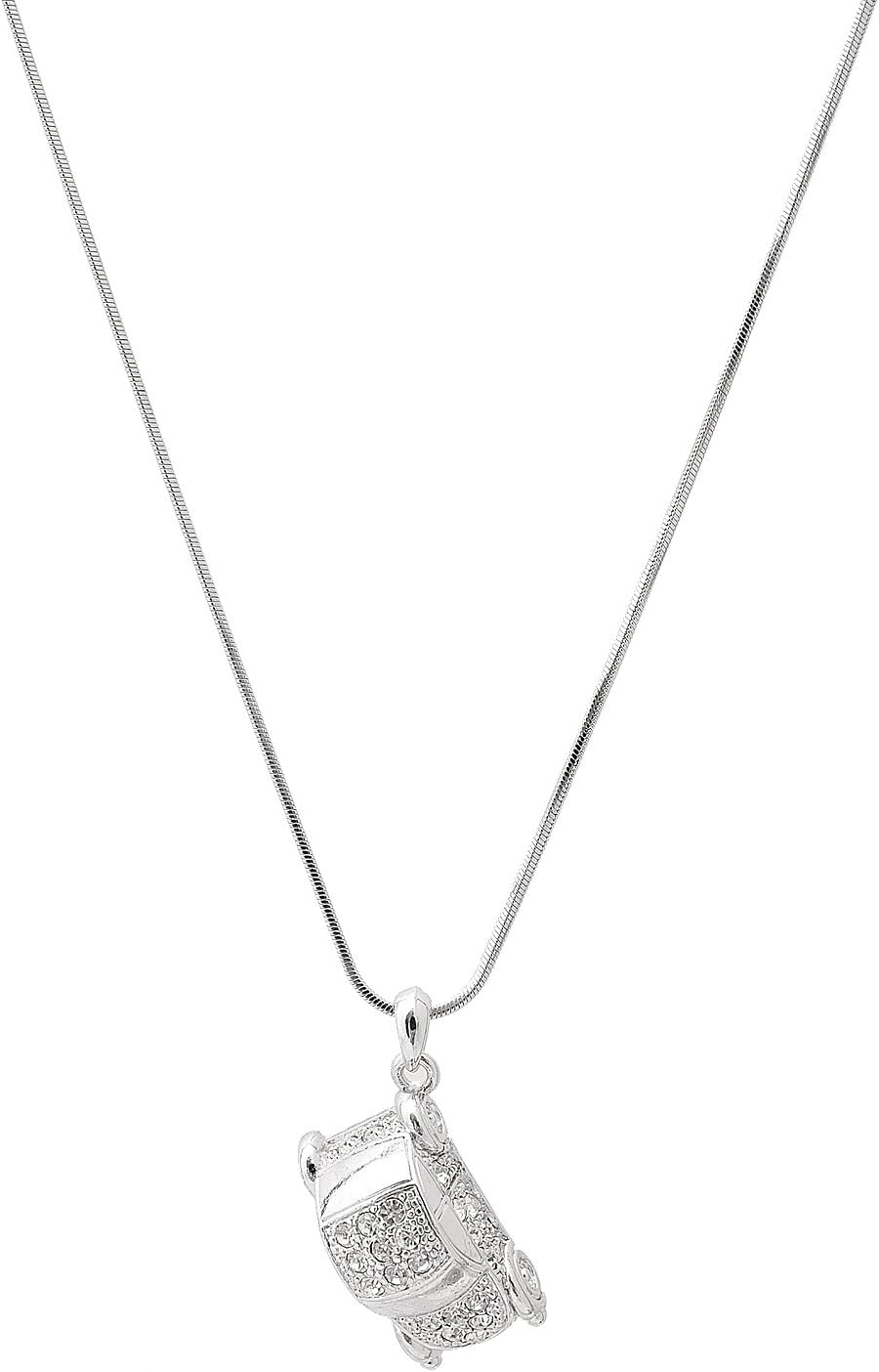 Crystal Beetle Wagon Car Necklace