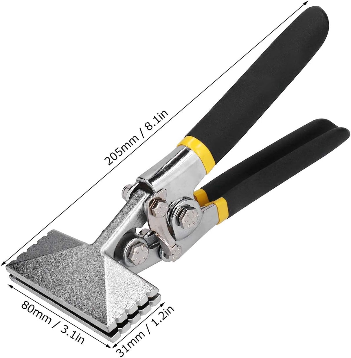 Hand Seamer Pliers Metal Multifunctional Straight Bending Tool Former Bender 3.1inch Black