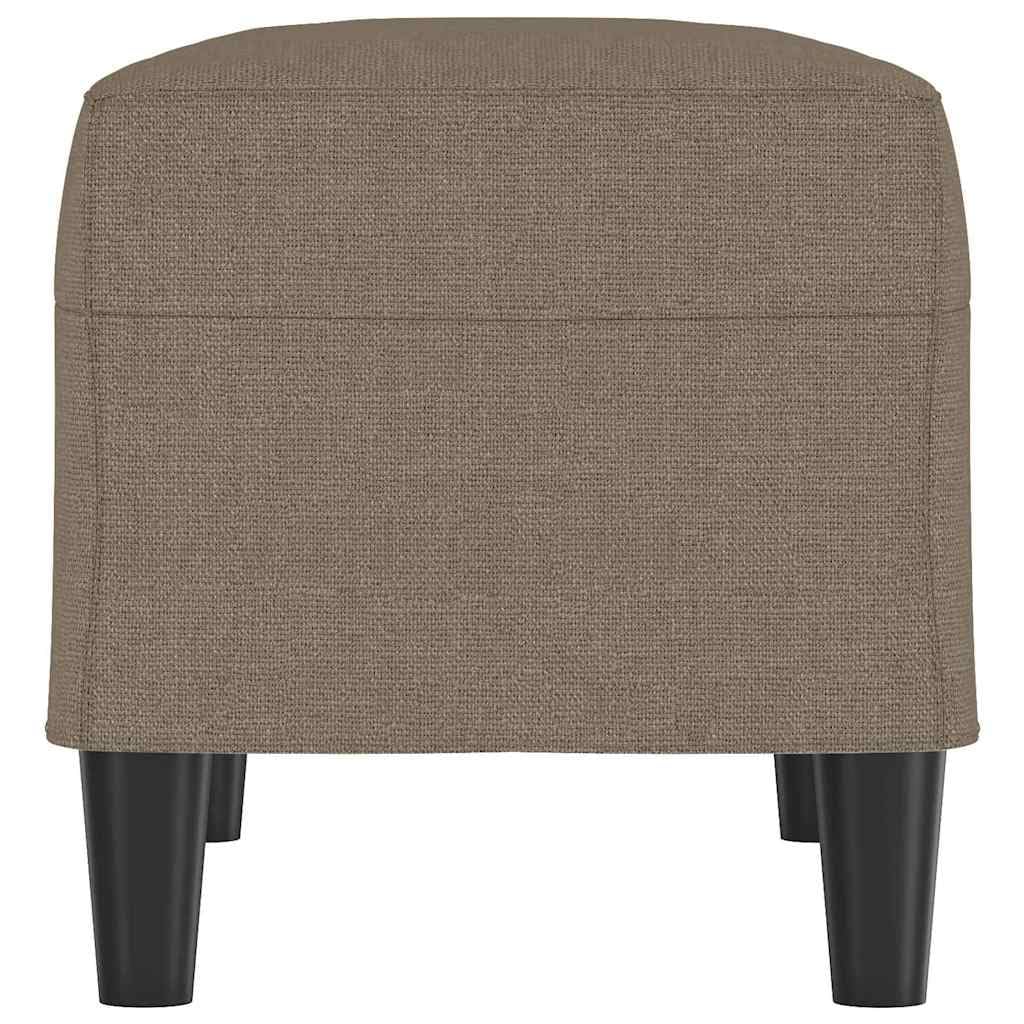 Banco gris topo 70 x 35 x 41 cm, tela acolchada con acolchado de espuma, marco de madera, versátil como otomana, reposapiés, asiento para pasillo, pasillo, dormitorio, salón, balcón