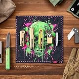 OKNIFE EDC Handkerchief Halloween Skull Print Knife Handk Gadgets Display Handkerchief Multiple Portable Knife Polishing & Cleaning Surfaces Handk - Image 5