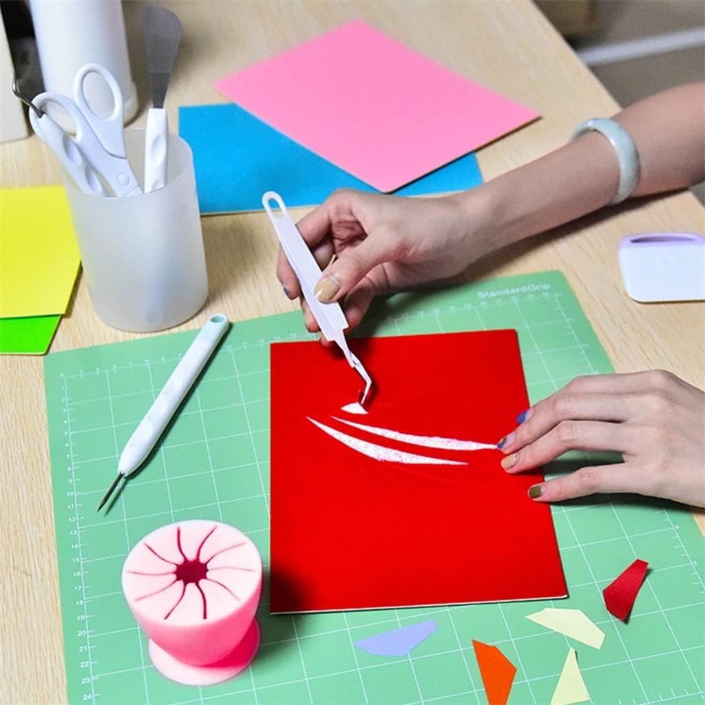 JSEIAJB Basic Craft Vinyl Weeding Tools Set DIY Punch Carving Tool Kit Silhouettes Cameos Lettering