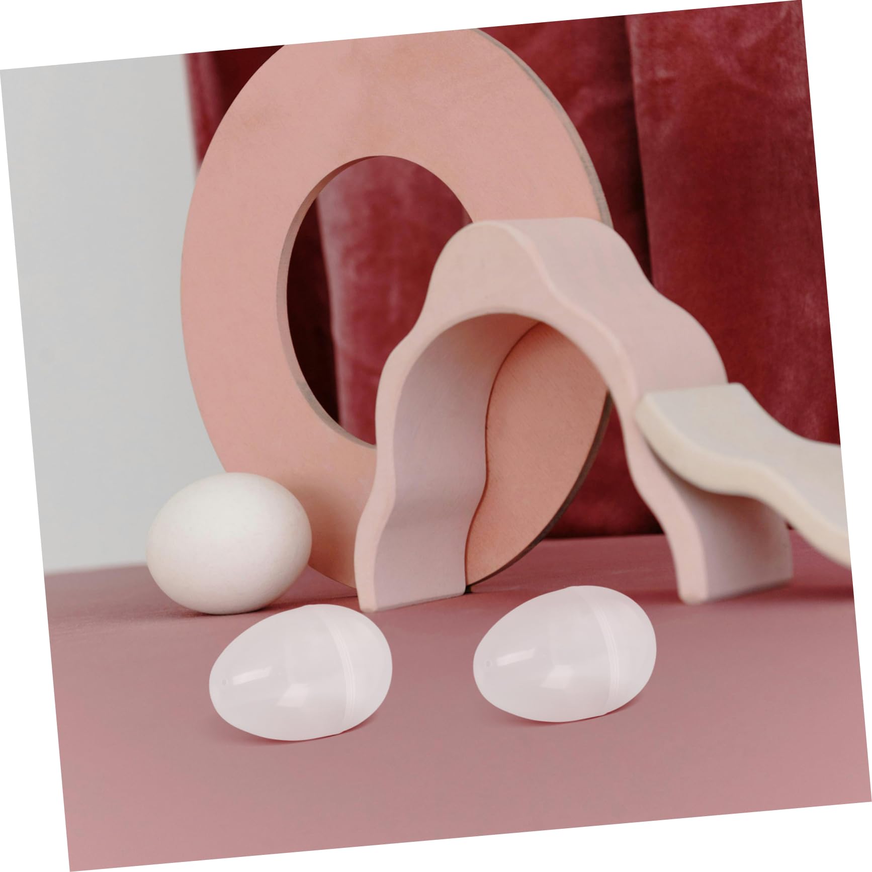 FGASAD 10 uova di plastica trasparente, 10 cm, da appendere, riempibili, fai da te, decorazione per la casa