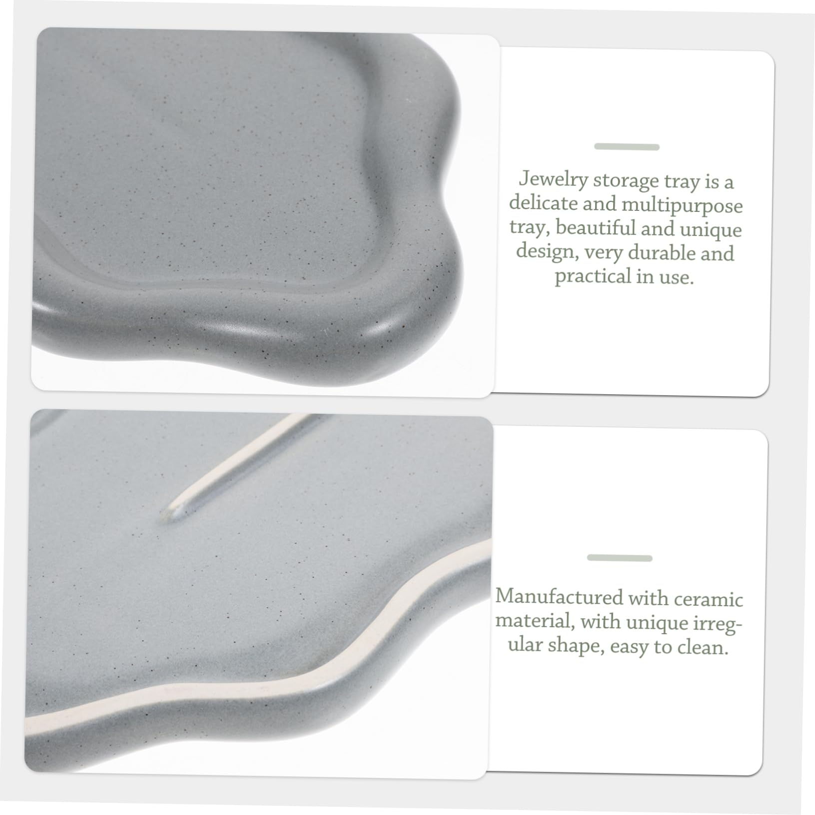 Piatto Espositore Gioielli In Ceramica Bianca - A Forma Di Mano, Per Collane, Orecchini, Chiavi