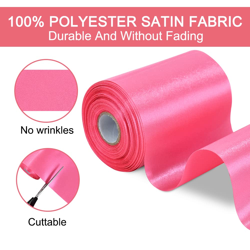 Satinband, 22 M X 25 Mm, Dekorativ, 3 Rollen, Breite Satinschleife