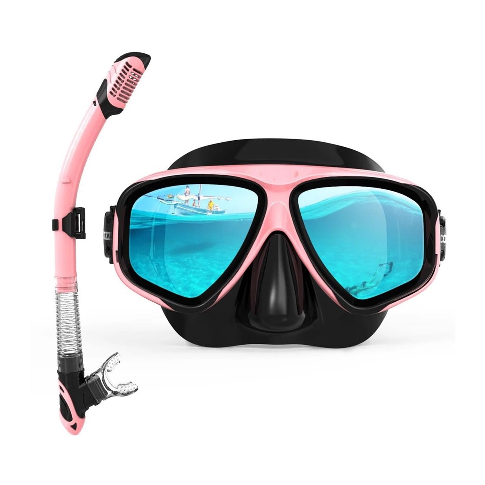 Buceo Máscara de Snorkel Máscara de Buceo antiempañamiento Gafas de Buceo con esnórquel Gafas de Buceo con Sello de Vidrio Templado