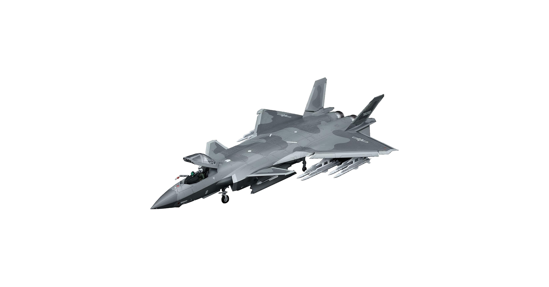 Amazon | GSIクレオス モンモデル 1/48 J-20 ステルス戦闘機
