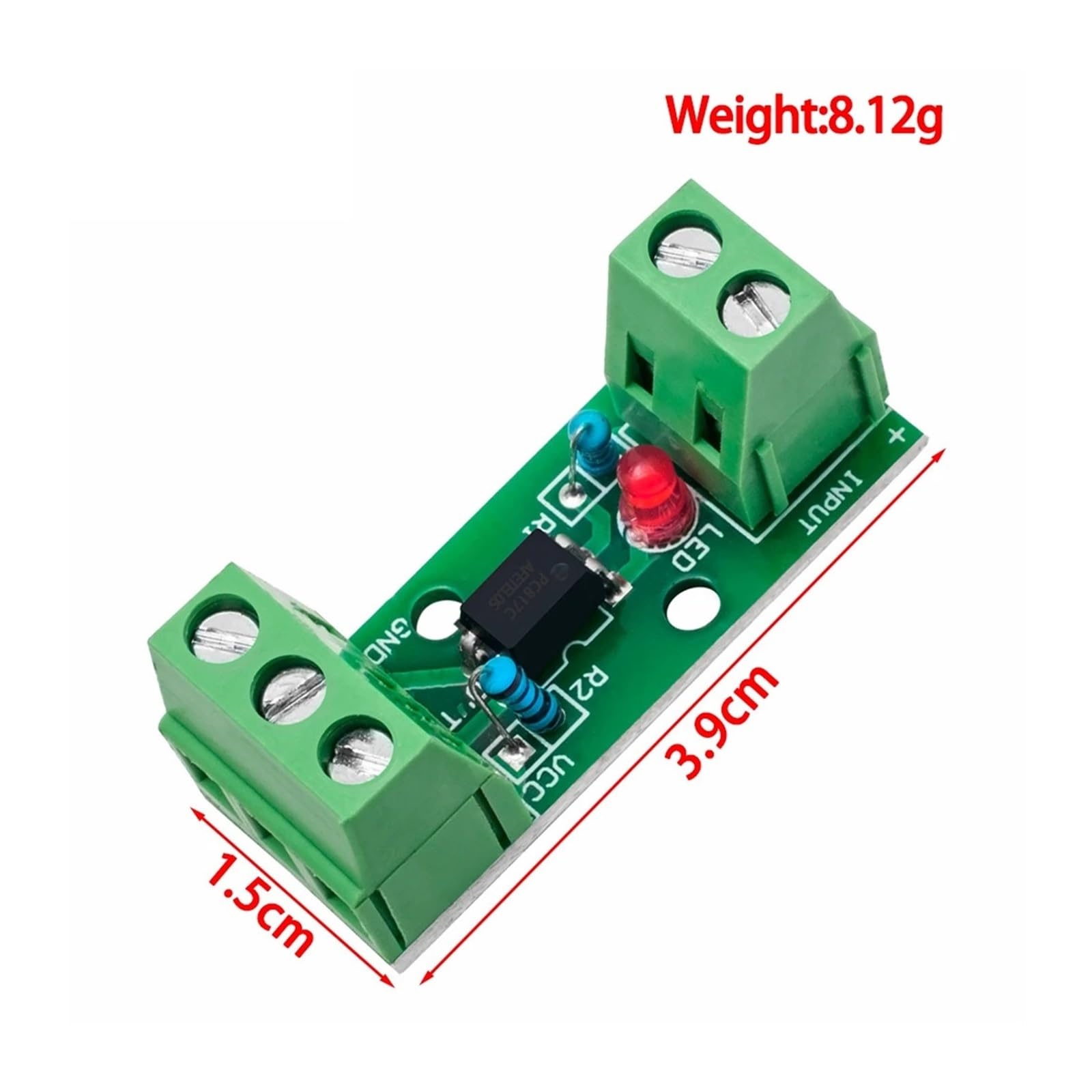 Motortreiber, 10 STÜCKE Kanal-Optokoppler-Isolationsmodul 3 V-5 V/12 V/24 V Optoelektronischer Isolator Führungsschienenhalterung PLC-Antriebsmotorplatine,Intelligente Steuerung(12V)