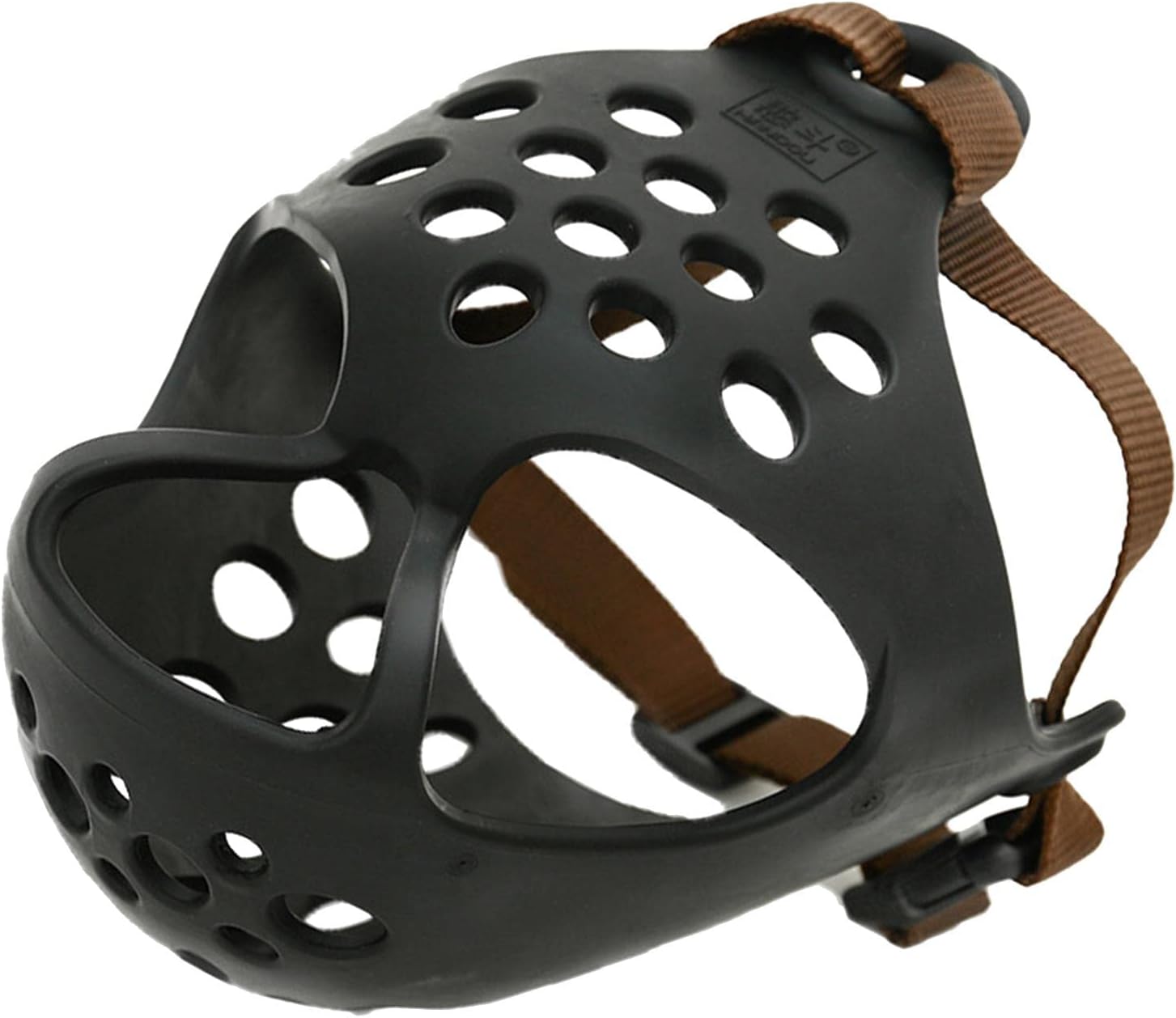 Anti-Kauen Beißen Barking, Weicher Verstellbarer Atmungsaktiv, Sicherheit Maske Für Kleine Mittlere Große Hunde Mund Abdeckung (Schwarz, 6#(38-43cm