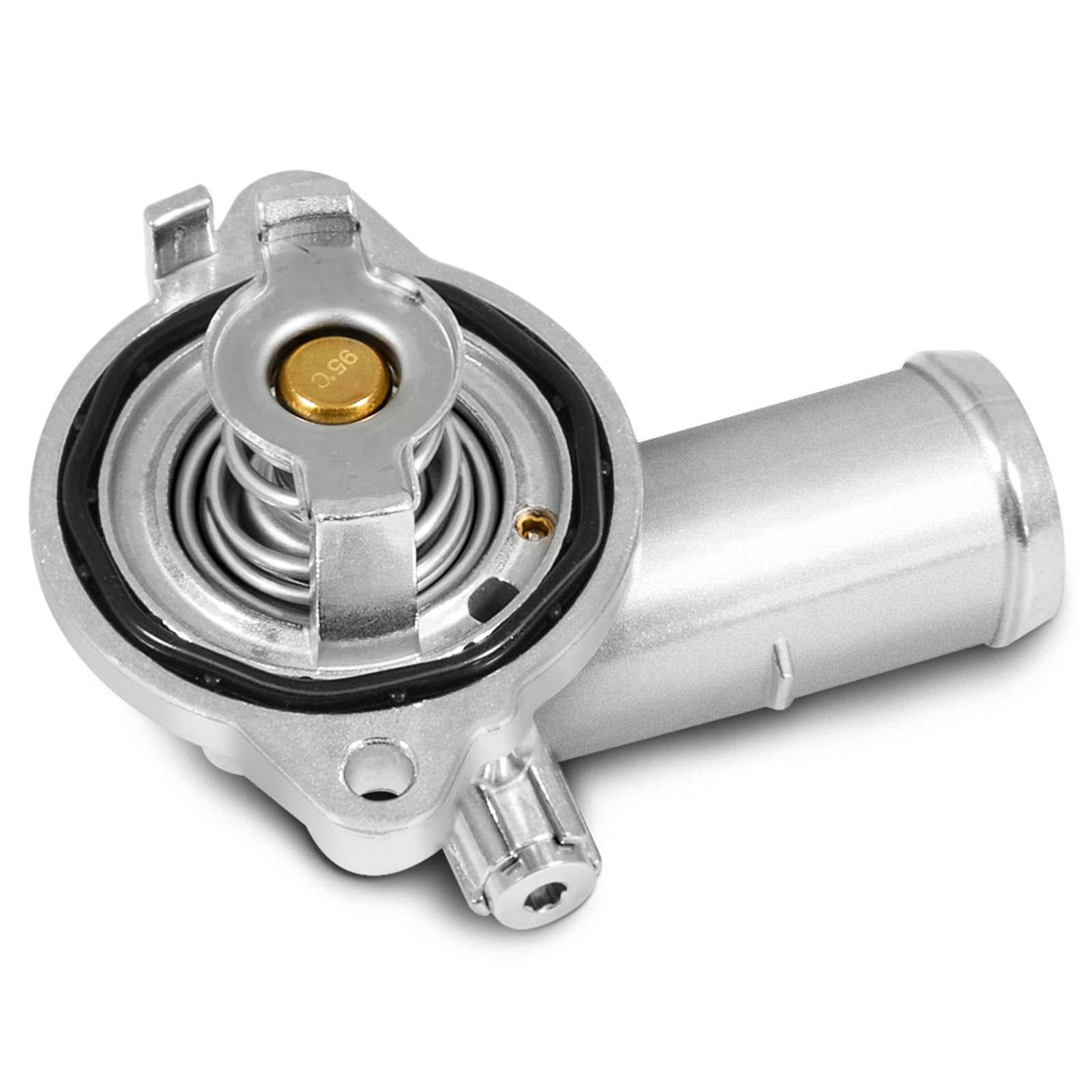 Upgrade Aluminium Thermostat Housing Assembly Compatible with 2011-2015 Dodge Durango Jeep Grand Cherokee 2012-2018 Jeep Wrangler JK - V6 3.6L - Replace 902-852 5184651AH 5184651AG