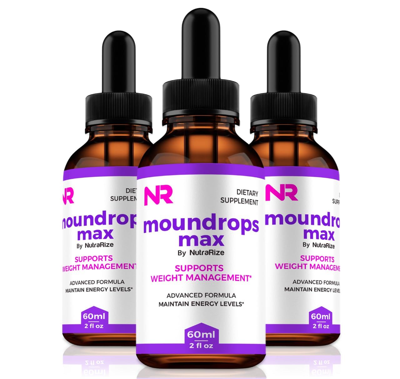 3 Frascos de Moundrops Max Gotas para Perda de Peso, Fórmula Premium para Sustentar a Saúde e Bem-Estar, Energia Líquida Moun Drops Max - Imagem 2