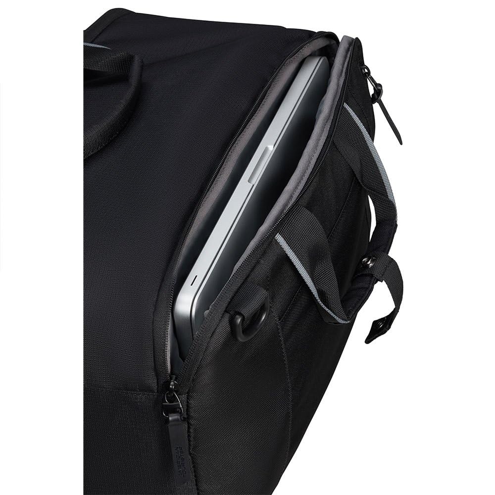American Tourister Take2Cabin - Borsa da viaggio 3 vie Ryanair, 40 cm, 25 L, Nero (Black)