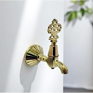 İSAOĞLU YAPI Kurna Hamam Musluğu Osmanlı Musluğu Pirinç Malzeme Gold