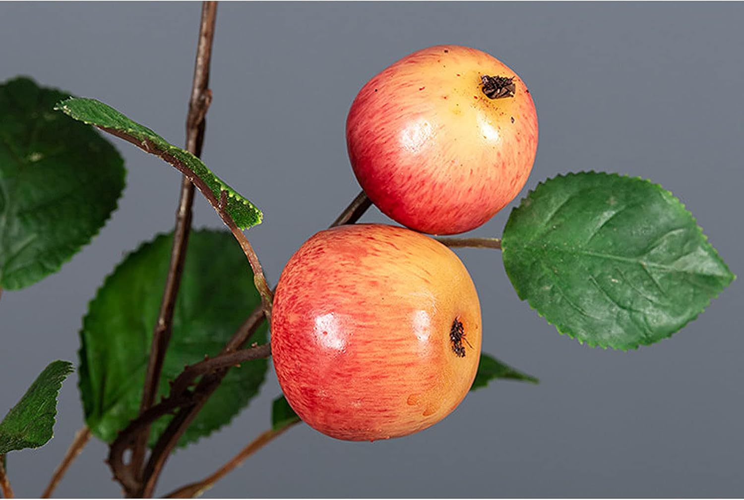 3Pcs Artificial Apple Branch,Fake Fruit Branch Bouquet Artificial Fruit Branches Flower Arrangement Props for Kitchen Party Home Office Garden, Red, 18.9inch, 210402YF28-1-3-10439-1713457302
