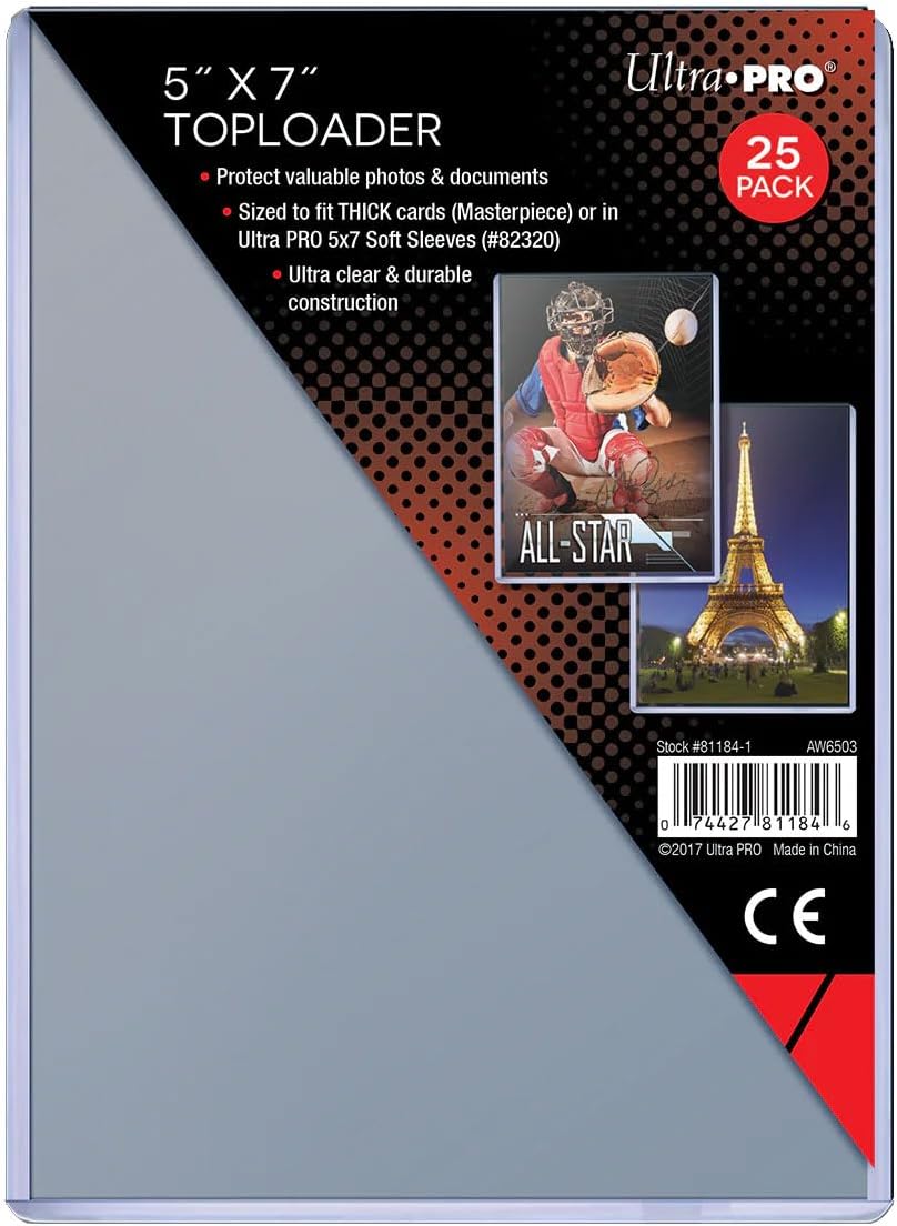 Ultra Pro Top Loader (5" x 7") - Pack of 25