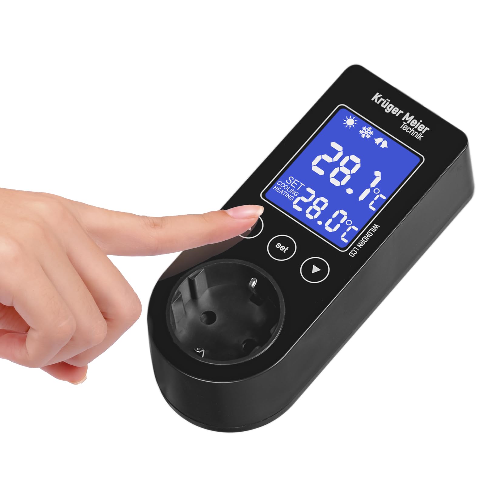 Wildhorn LCD Thermostat für Aquarium & Terrarium – Digitaler Temperaturregler mit LCD Display