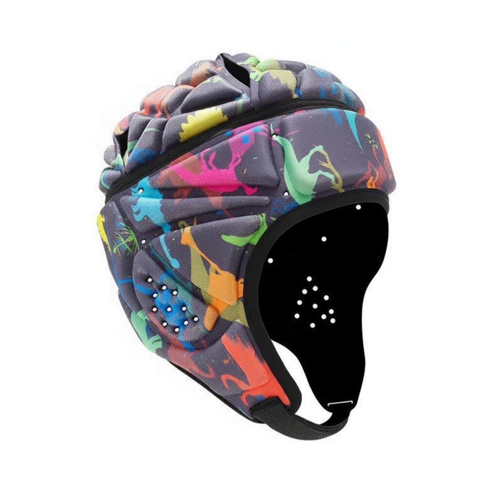 Casco protector blando cómodo con barbiquejo y ventilación para deporte 6