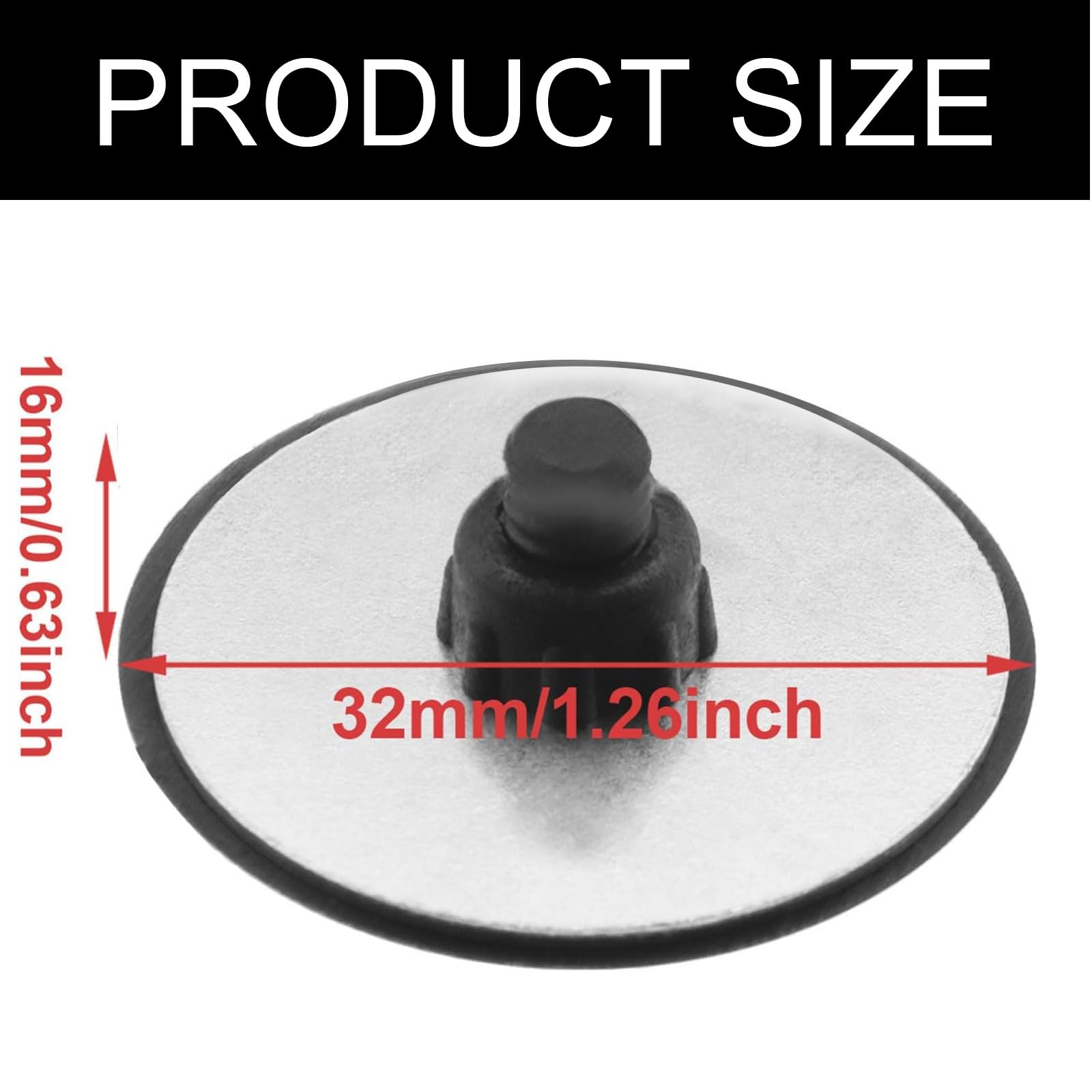 32 mm Tappo cieco Vite ornamentale per tergicristallo posteriore, Set tergicristalli posteriori auto, Copertura tergicristallo, Tappo in vetro per lunotto, Antena tergicristallo posteriore, Copertura