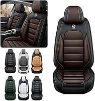 Vista 2 de Fundas de asiento de automóvil para Chevrolet Silverado 2500 1999-2025, impermeables, suaves, transpirables, de piel sintética, con bolsillos