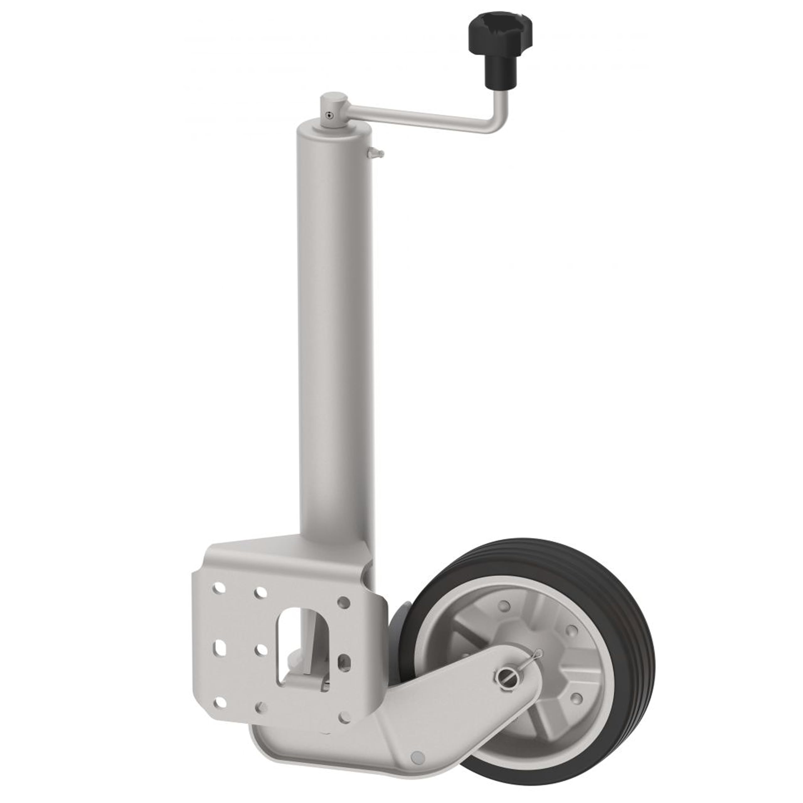 Generisch Automatik Stützrad - Typ ATK 60 - Stützlast: 500kg - Rad: 200x60 mm - Universal Flansch - LKW, Anhänger