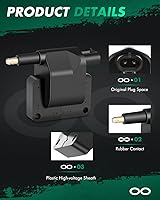 Vista 3 de SCITOO Paquete de 5 bobinas de encendido, para Jeep Grand para Cherokee 5.2L/4.0L 1993-1997, para Cherokee 4.0L/2.5L 1991-1997, para Ram 3500 Van