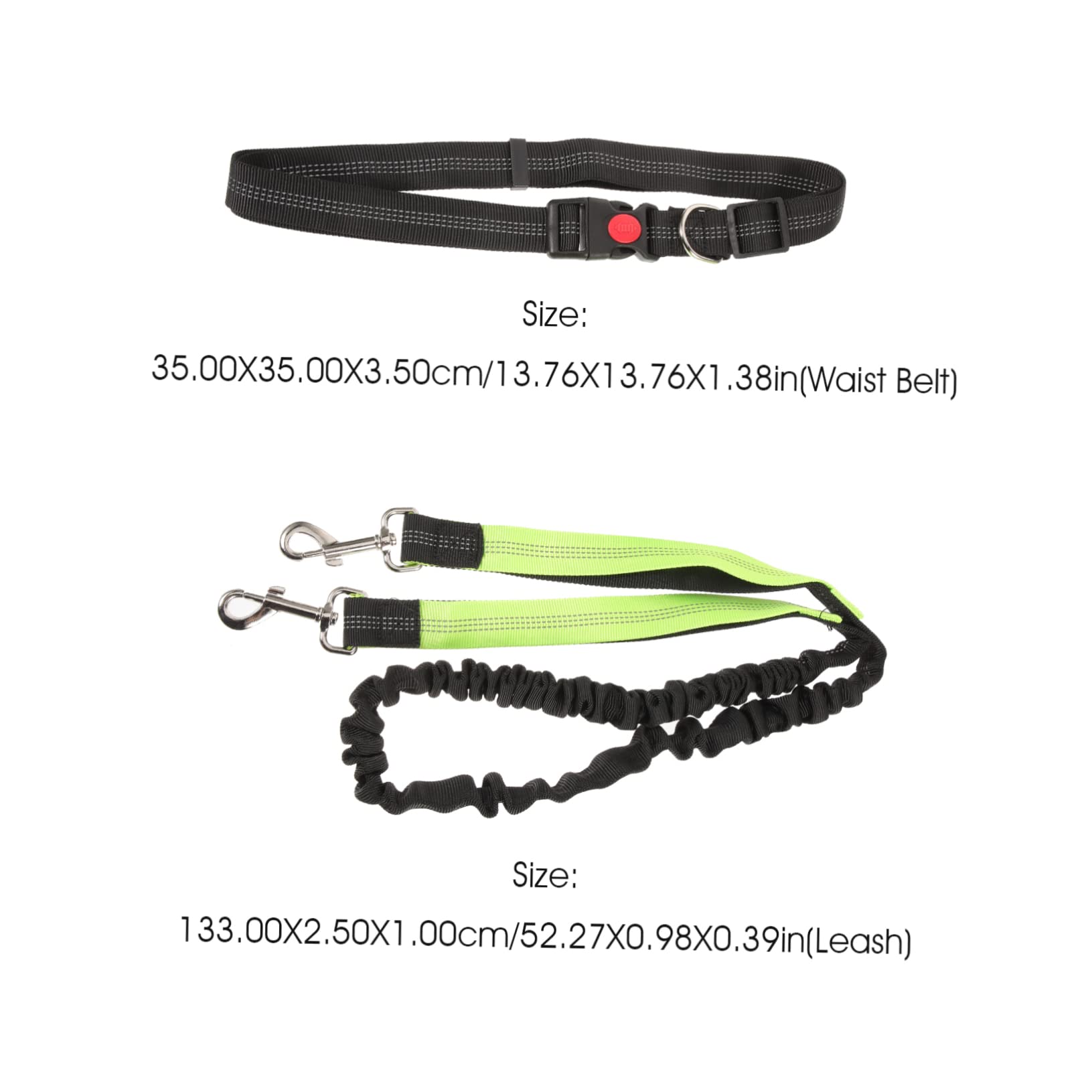 BESTonZON Retractable Dog Leash with Reflective Stitching Heavy Duty Design for Outdoor Training and Walking Comfortable Waist Belt for Hands Use for Jogging and Pet Control