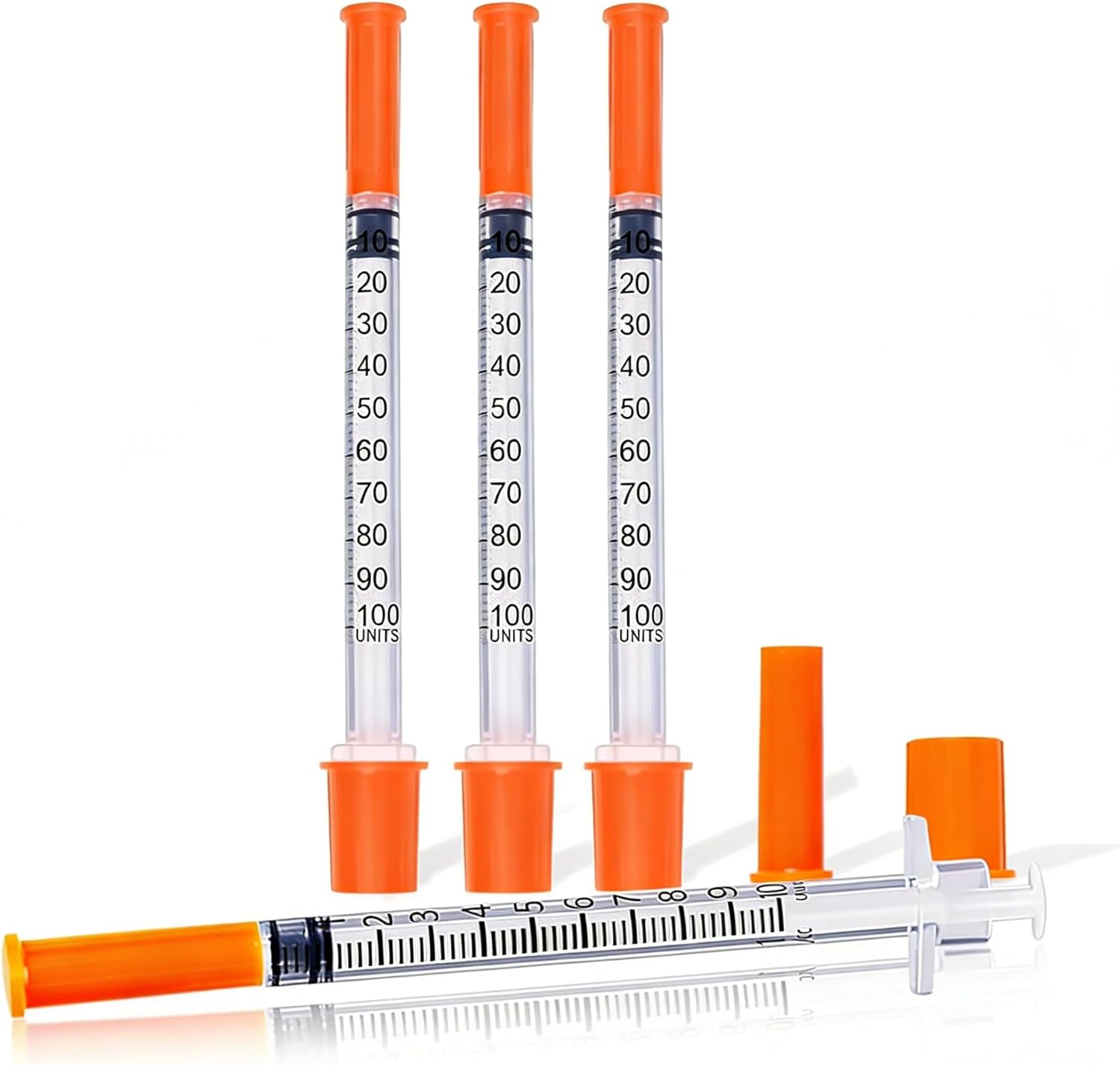 0.5ml/cc 31G 5/16"(8mm) jeringas, Jeringas con agujas para inyectar, Pack of 100