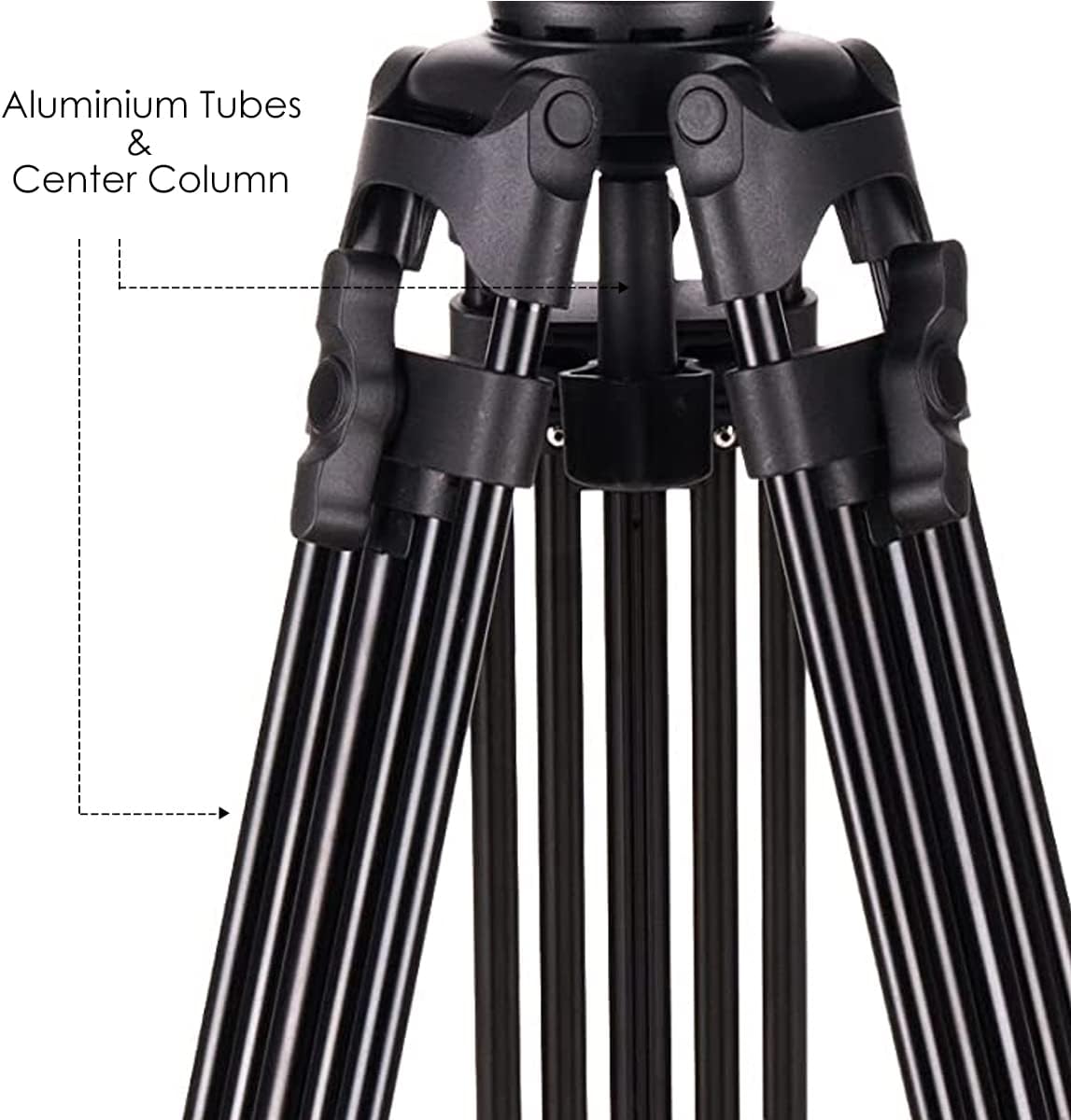 Heavy Duty 72" Tripod for Nikon, Canon, Sony, Olympus, Fujifilm, Pentax & More w/Solid Quad Tubes