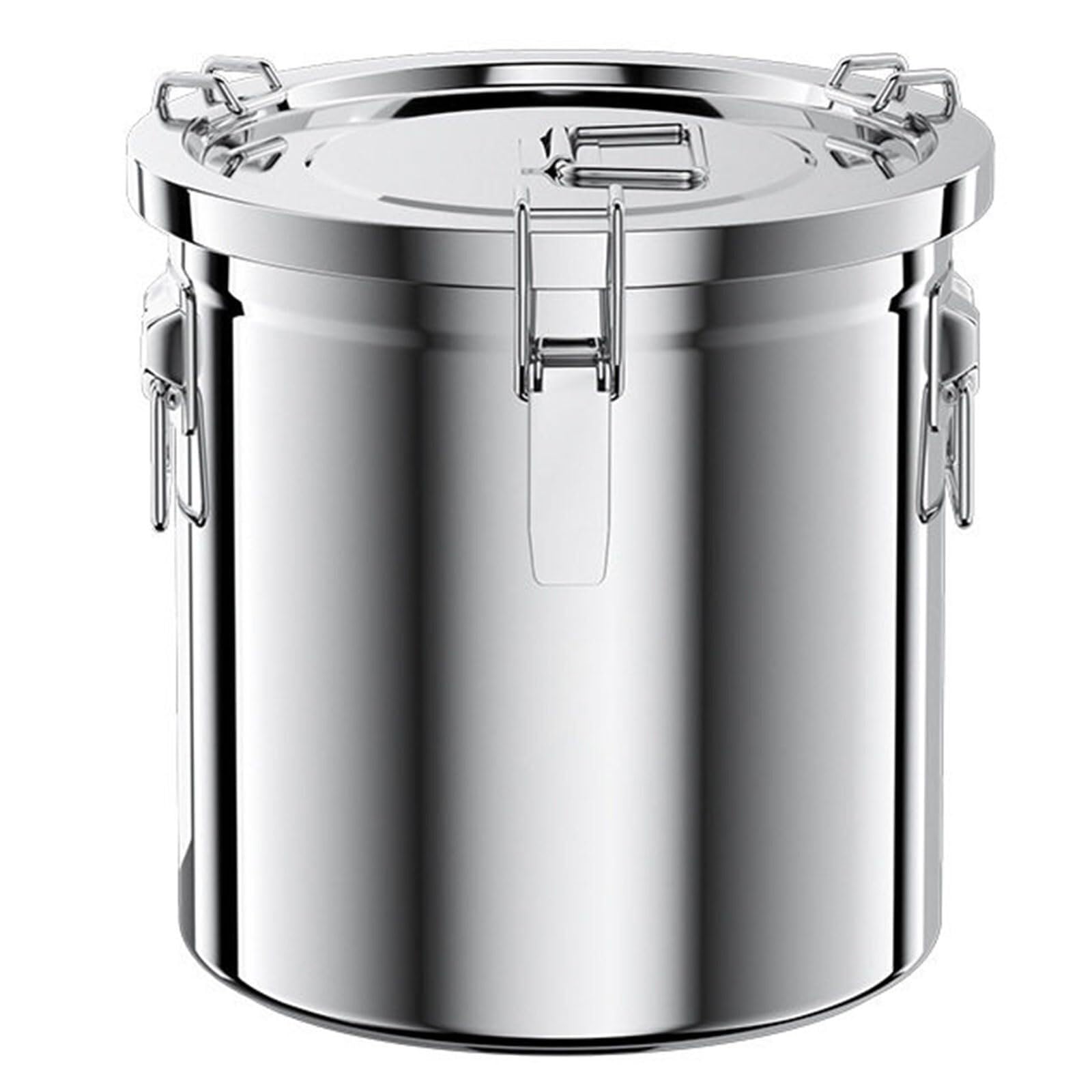 Conteneur de Rangement Alimentaire en Acier Inoxydable 12 L - Organisateur de Garde-Manger pour café, Riz, Farine et liquides, matériau Durable 304 pour Les céréales sèches et Les Produits e