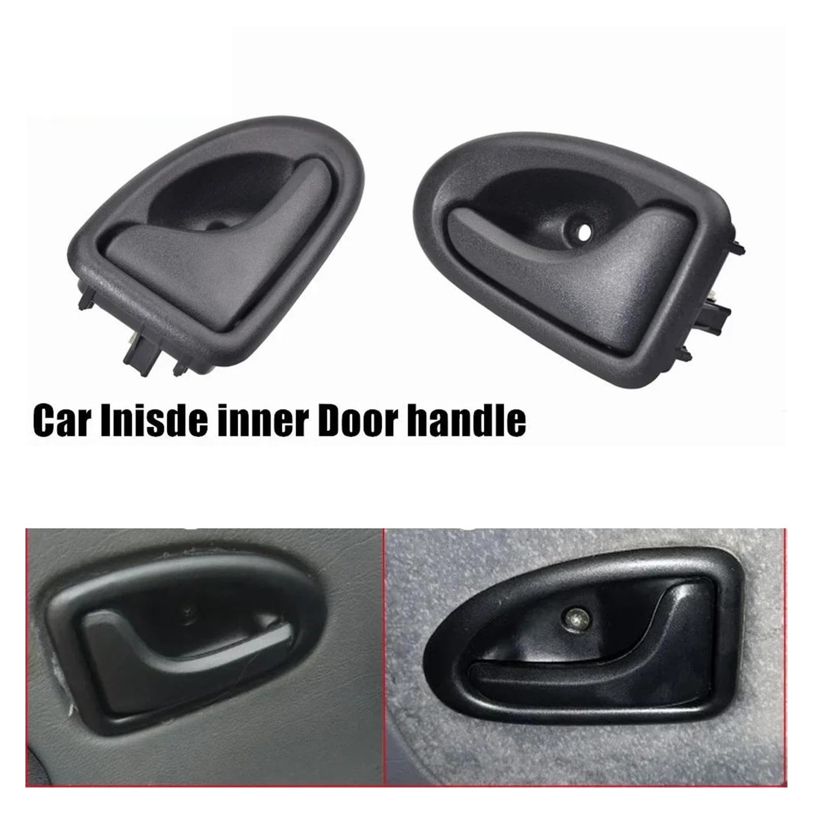 Poignée De Porte Intérieure Droite Avant Pour Iveco Daily 1999-2011 - Neuve, Noire, Avec Clés
