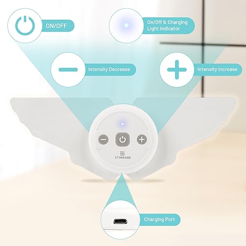 Miniatura 7 de Unidad TENS, unidad inalámbrica TENS y EMS, masajeador de alivio del dolor de espalda, máquina estimuladora muscular Bluetooth controlada por