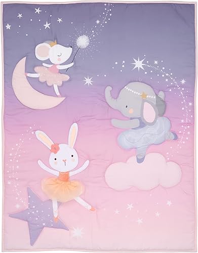 Miniatura 7 de Bedtime Originals Tiny Dancer - Juego de ropa de cama para cuna de bebé 3 piezas elefante
