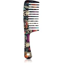 Wide Tooth Comb,Effortless Tangle Removal for Curly, Wet, Long Hair Wet,Cute Aesthetic Design for Women Men and Girls Orange-20