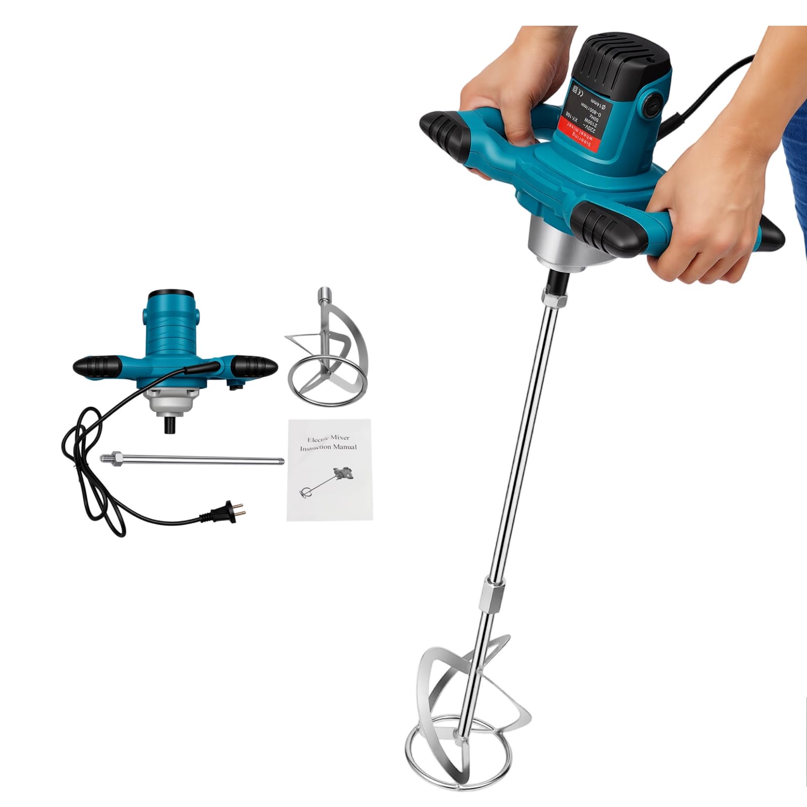 Mezclador de mortero (2100 W, 6 velocidades)