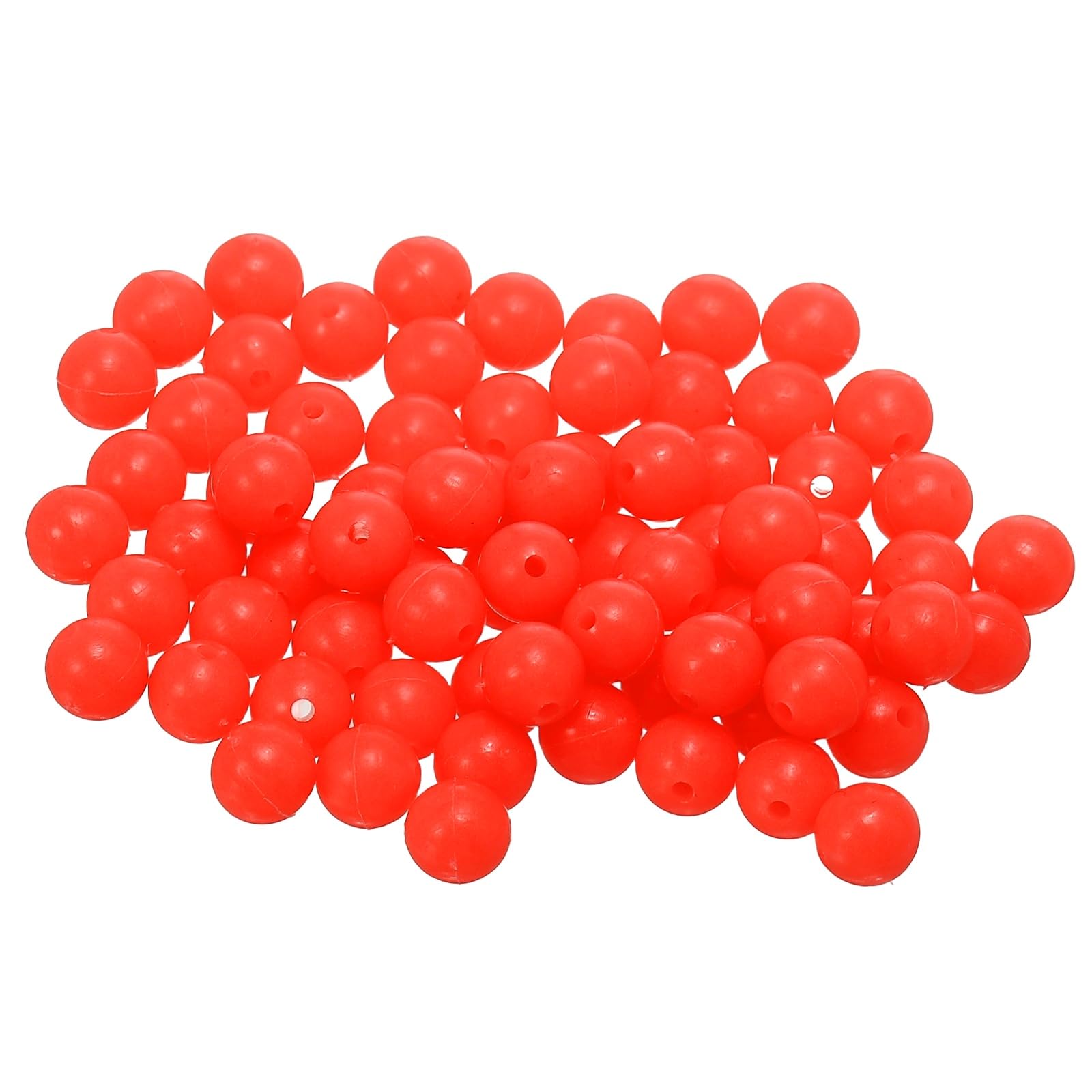 YELARXI Fishing Beads Glow Hard Plastic Fish Rigs 7 mm for Catfish (500 Pack, Red)