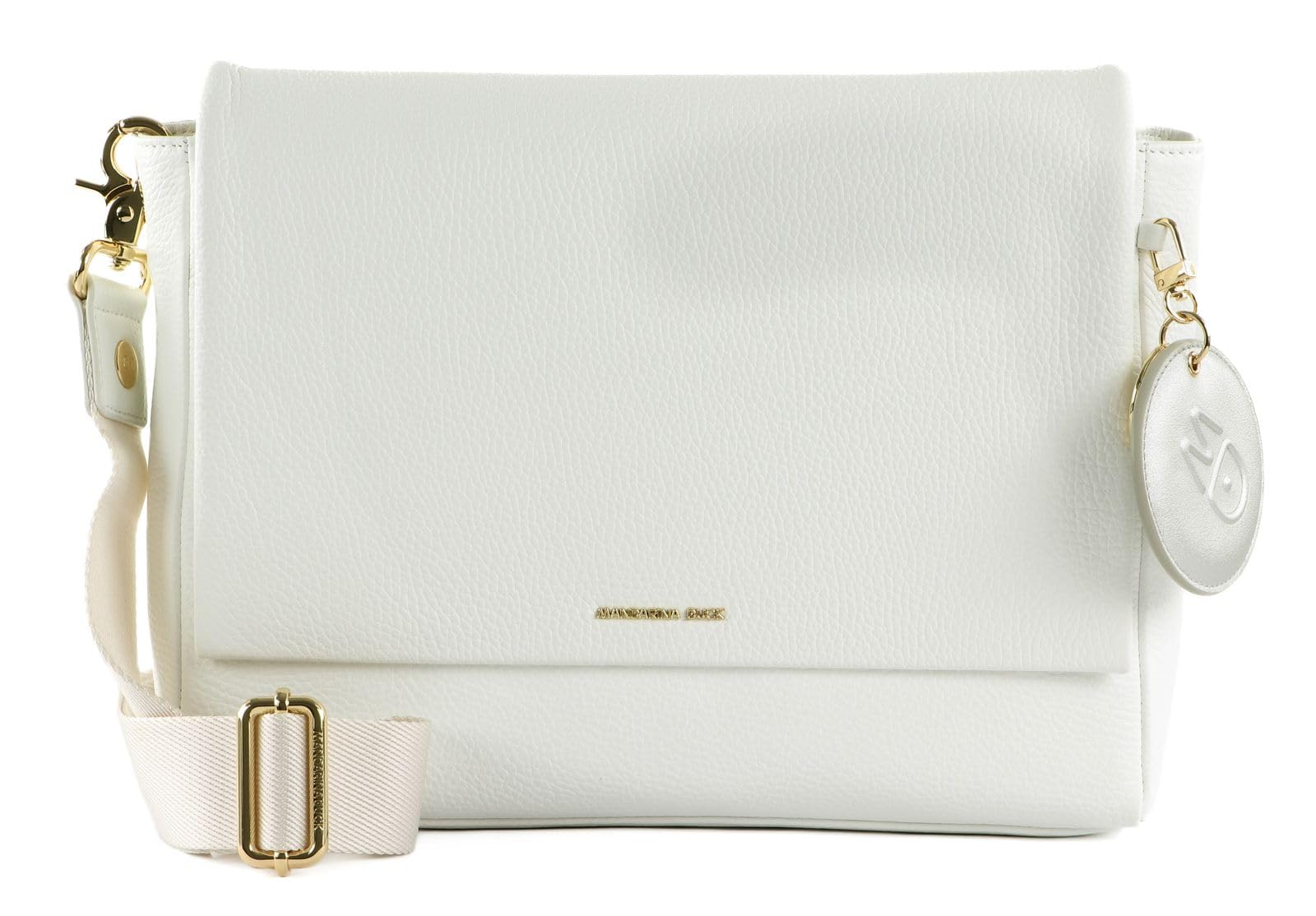 Mandarina Duck Women's Mellow Leather Crossover, Optical White30, Taglia Unica