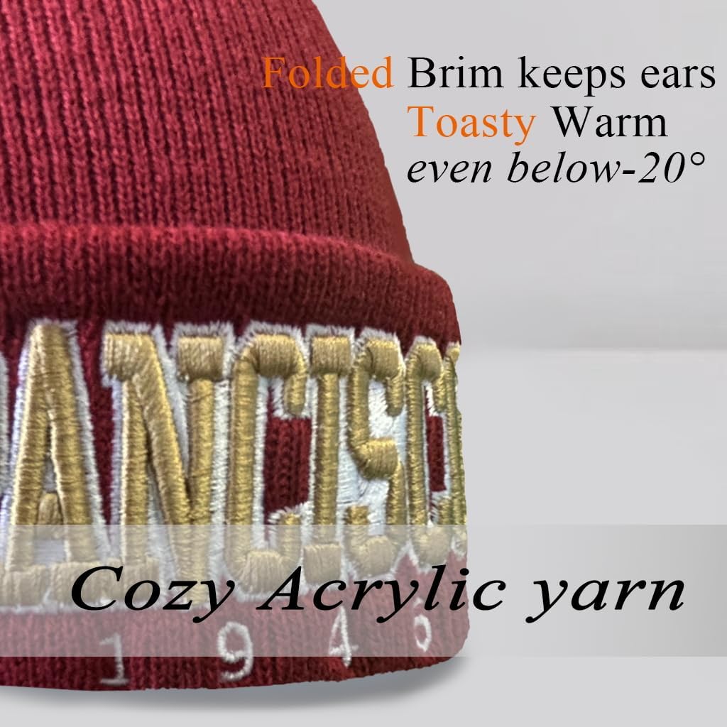 Beanie for Men Women Cuffed Thick Knitted Unisex Winter Hat Beanies, Ideal for Sports, for Men & Women - Image 5