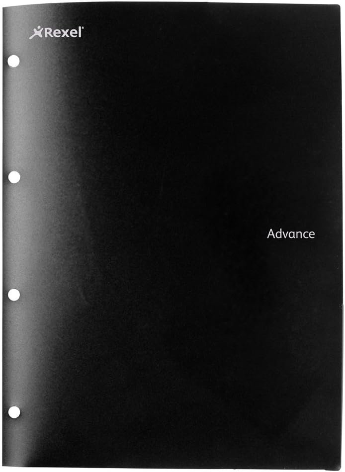 Rexel Advance 4 Pocket Project File - Black