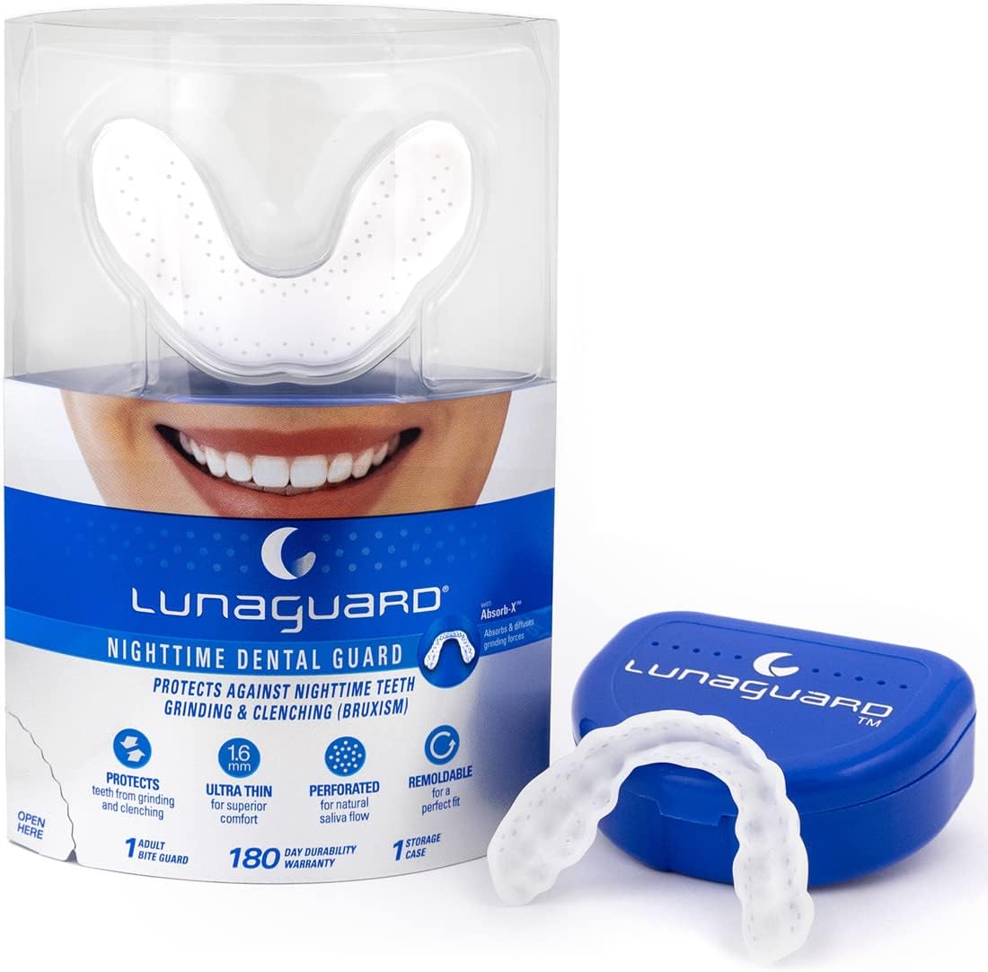 Nighttime Dental Guard โ Comfortable Mouth Guard for Bruxism - Custom Fitted Protection for Teeth Grinding and Jaw Clenching Plus Storage Case