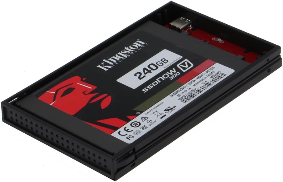 SEDNA - USB 3.1 2.5" SATA III SSD/HDD External Enclosure with Type C Cable for New Mac Book and PC