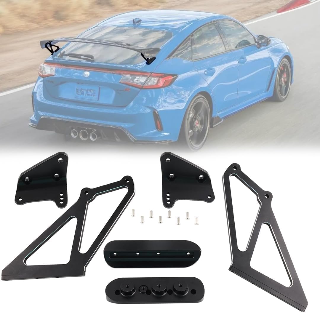 Photo 1 of Rear Trunk Spoiler Wing Legs Bracket Mount Stand Fit for 2023-2026 Honda Civic Type R FL5, High-Performance Aerodynamic, Aluminum