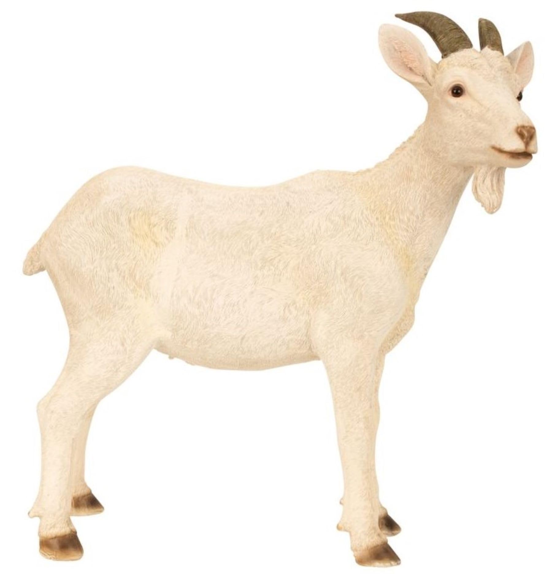 Geschenkestadl Ziege Ziegenfigur Tierfigur groß 48cm Tier Garten Bauernhof Hof Dekoration Deko