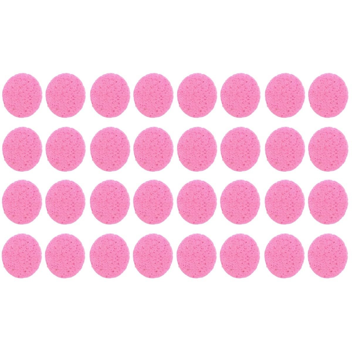 Didiseaon 100 Piezas esponja facial rostro almohadilla de limpieza facial limpiador esponjas de limpieza redonda limpiadora compresión estera de