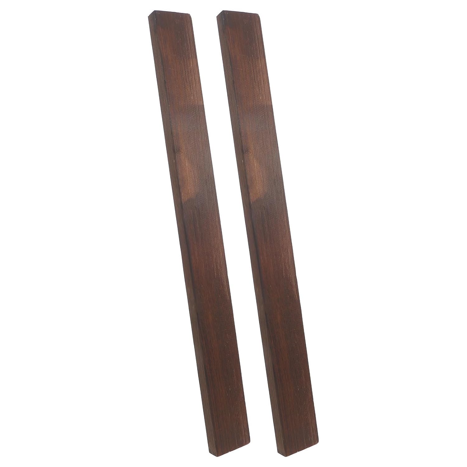 2pcs Pressure Treated Timber Plank Strip, 19.7 Inch Coffee Wood Board