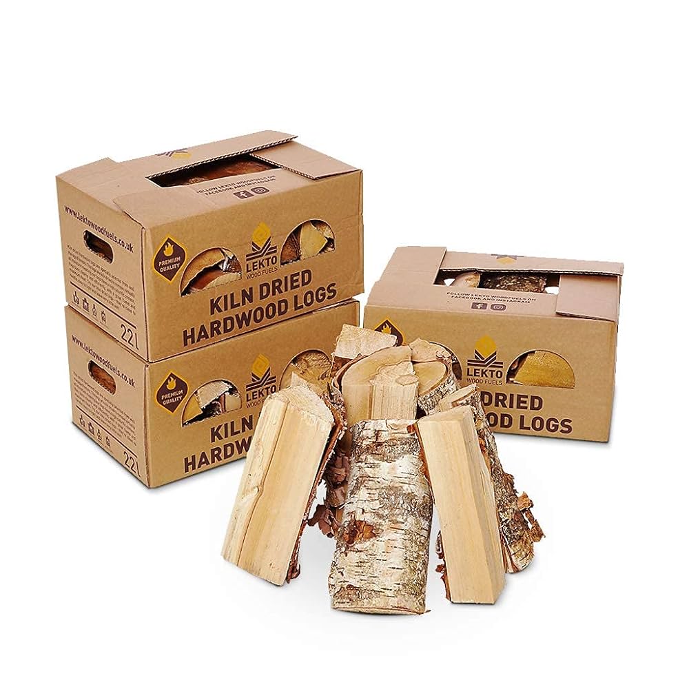 Lekto Woodfuels Kiln Dried Kindling - 3 X 4.5Kg Mega Boxes | 13.5Kg, Premium Fire Starters For Open Fires, Wood Burners, Fire Pits & Pizza Ovens | Eco