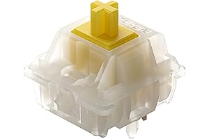 Milky Yellow Pro Switches: Gateron North Pole Linear Tactile Switches for Enhanced Typing Experience