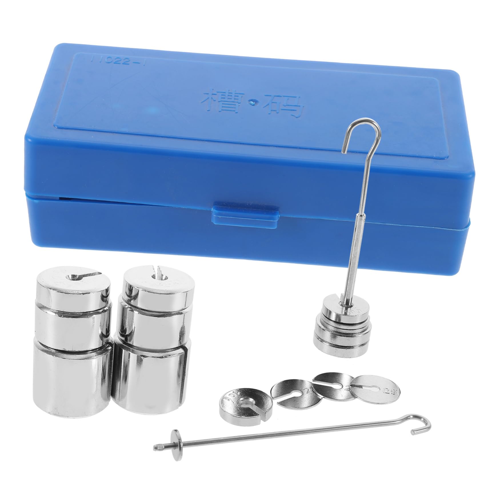 ULTECHNOVO 2 Ensembles Poids Métalliques Fendus avec Crochet Kit de Fendues pour Expérimentations Laboratoire Outils de Physique